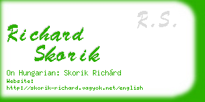 richard skorik business card